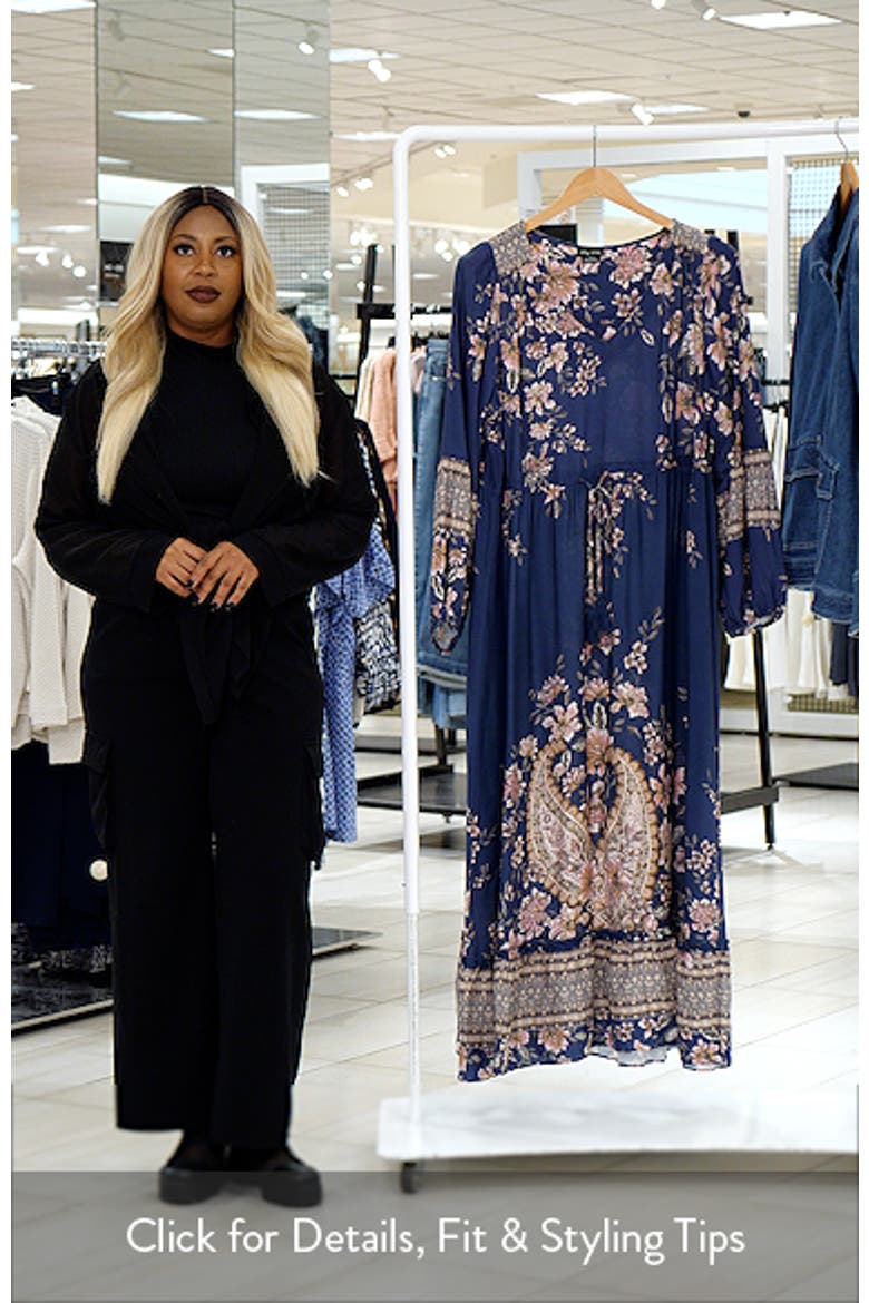 Destiny Floral Tie Waist Maxi Dress video