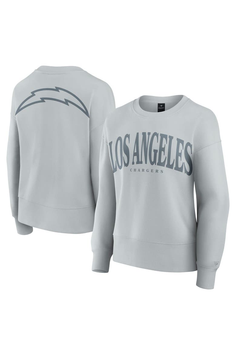 Women's Fanatics  Gray Los Angeles Chargers Elements Pullover Sweatshirt, Main, color, Gray