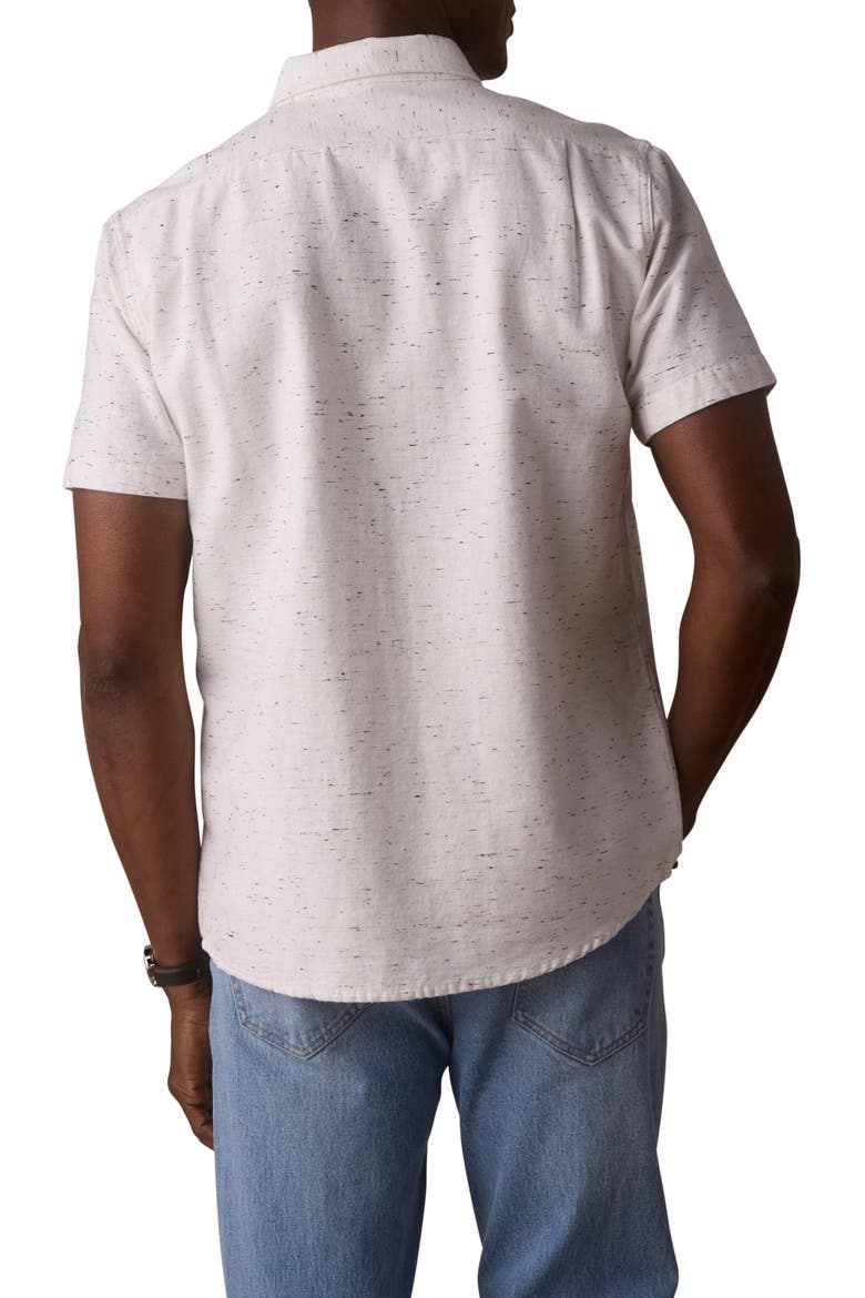 Freshwater Short Sleeve Button-Up Shirt, Alternate, color, WHITE NEPTUNE