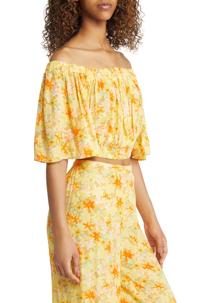 Rip Curl Summer Rain Smocked Top, Alternate, color, 