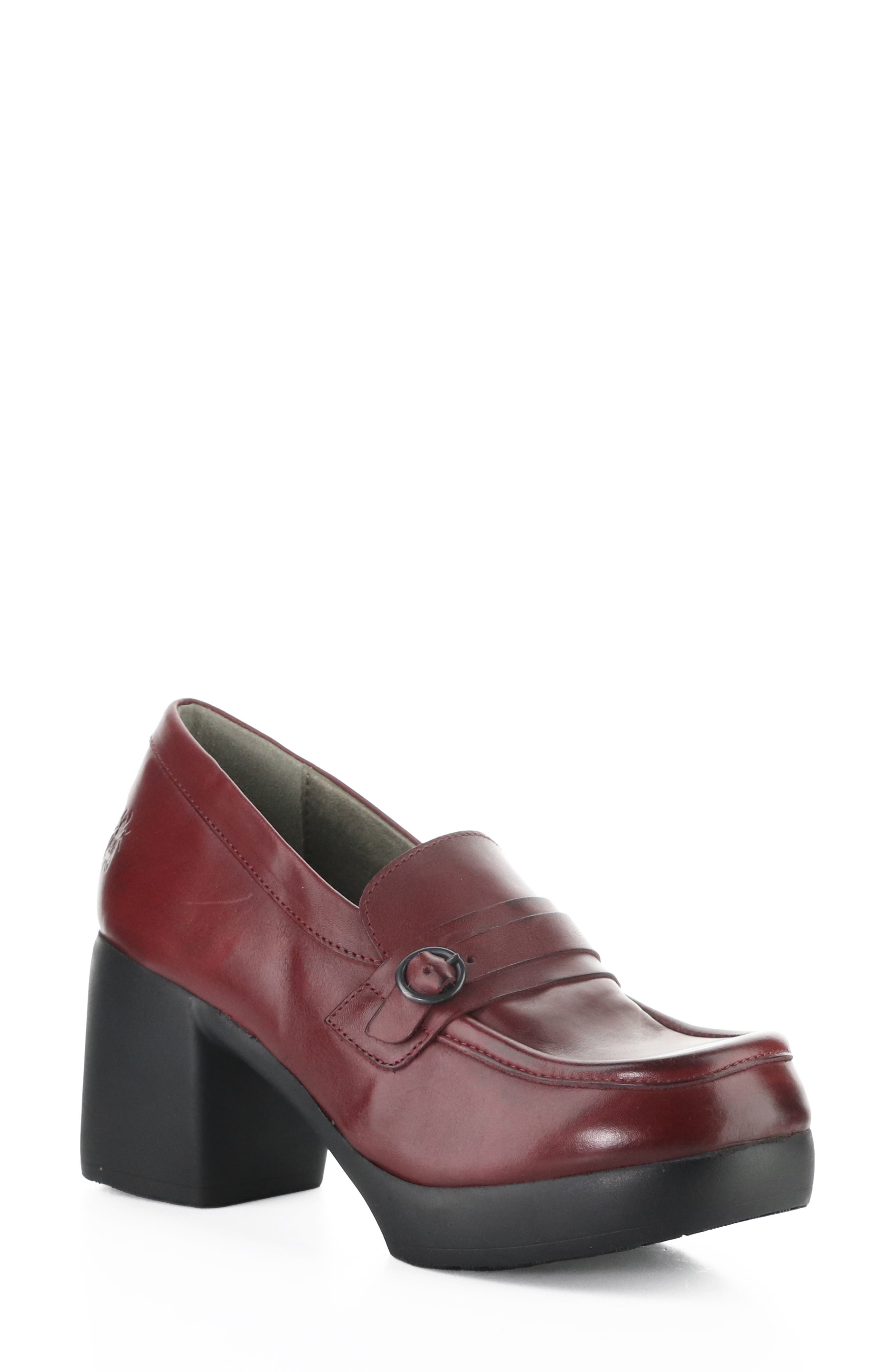 Filk Platform Pump, Main, color, 001 BURGUNDY