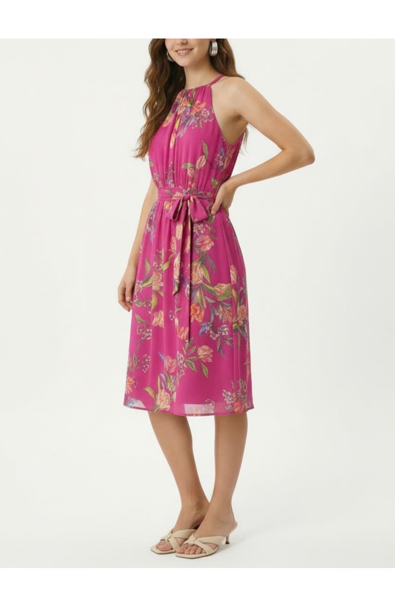 RACHEL Rachel Roy Jinx Sleeveless Belted Midi Dress, Alternate, color, Lilac Blossom