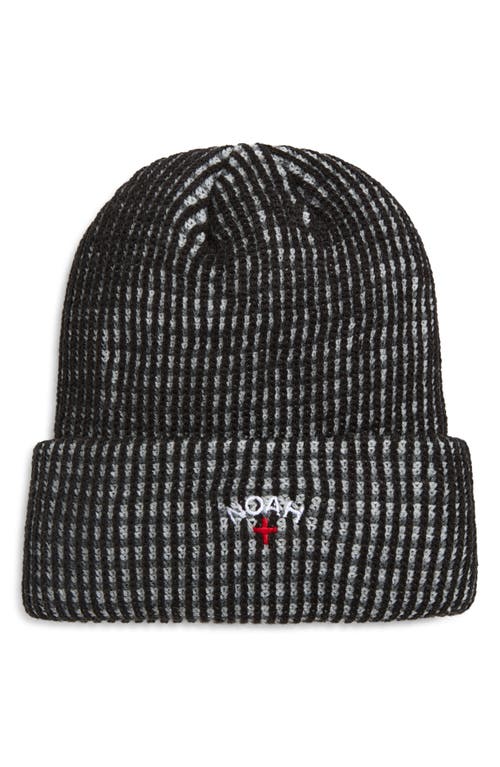 Noah Tri-color Beanie In Black