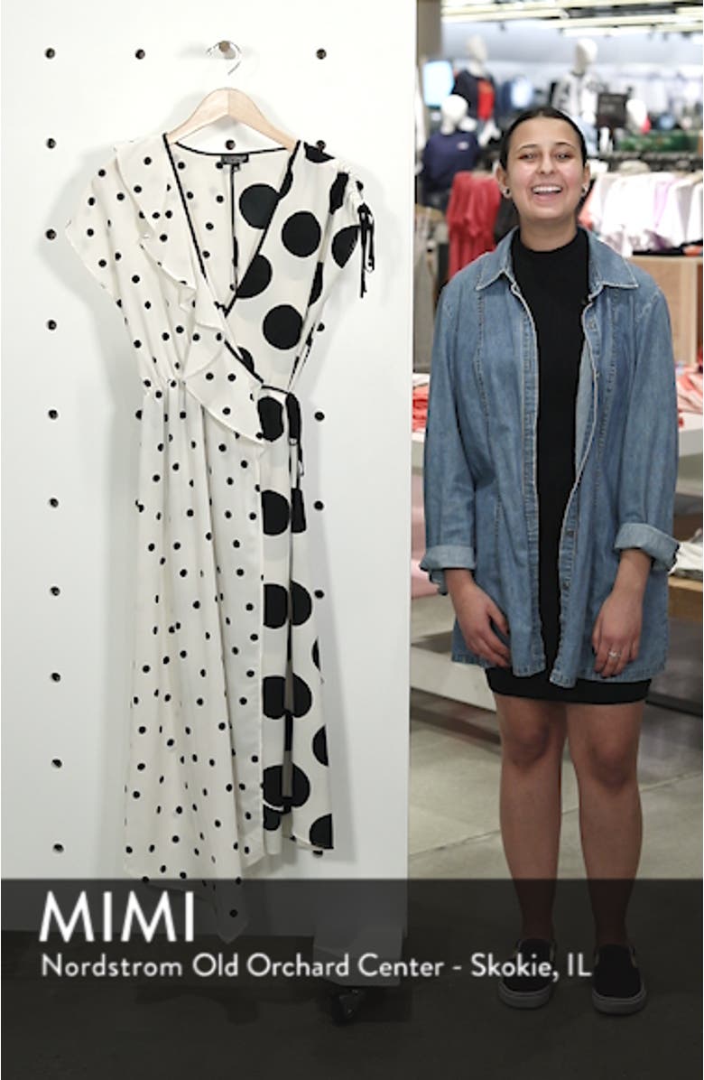 Mix Spot Midi Wrap Dress, sales video thumbnail