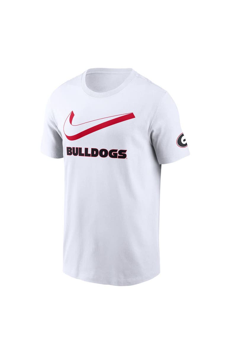 Nike Men's Nike White Georgia Bulldogs Primetime 2-Hit Swoosh T-Shirt, Alternate, color, White