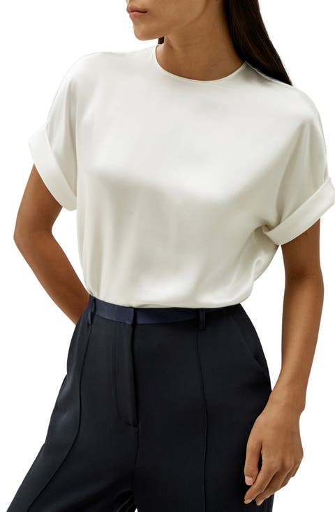 Women's Contemporary Oversized Silk Top