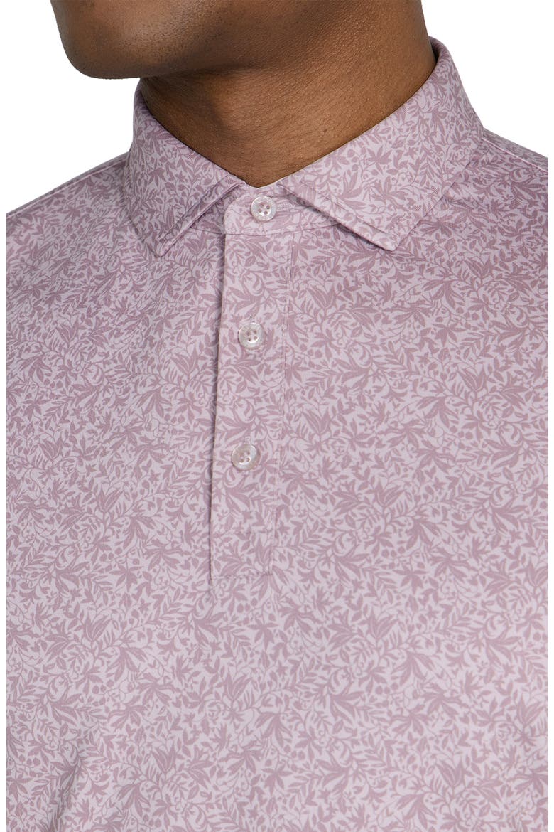 Whitton Floral Performance Golf Polo, Alternate, color, VIOLET ICE