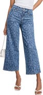 Good American Good Waist High Waist Crop Palazzo Jeans
