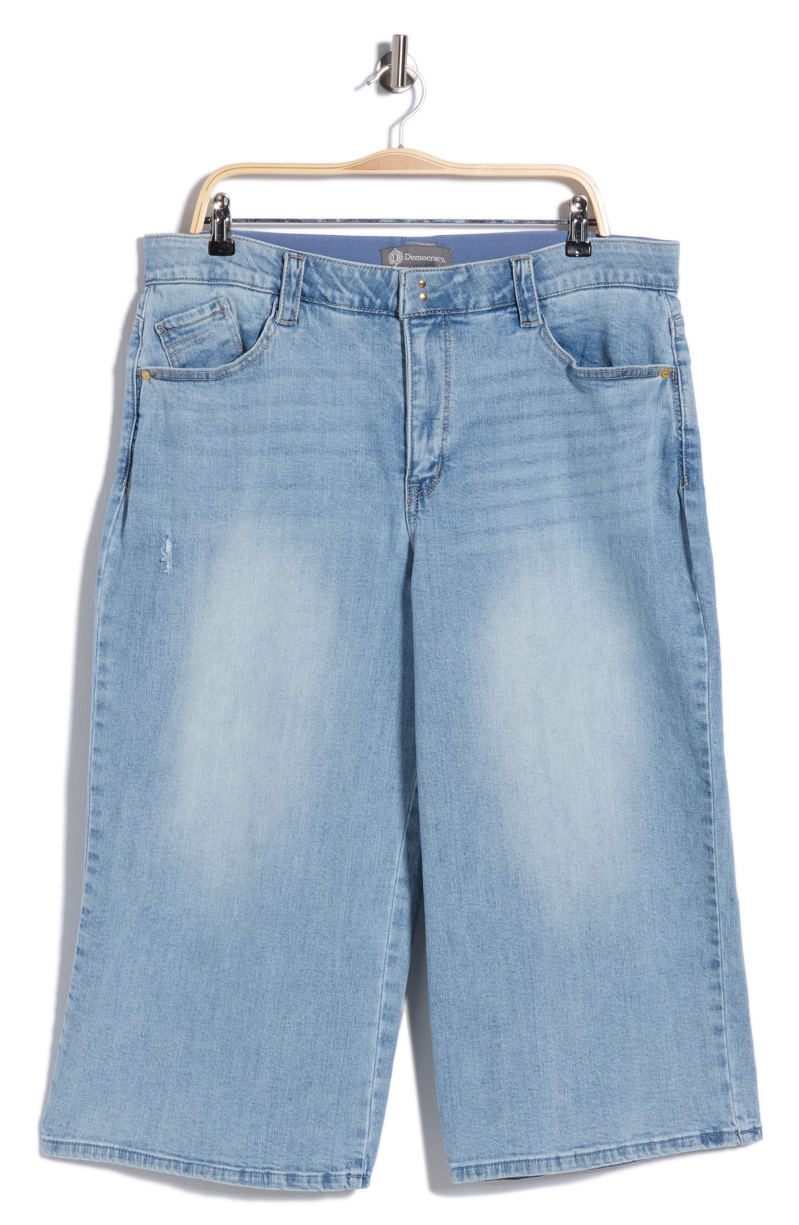 Democracy Relaxed Wide Leg Capri Jeans