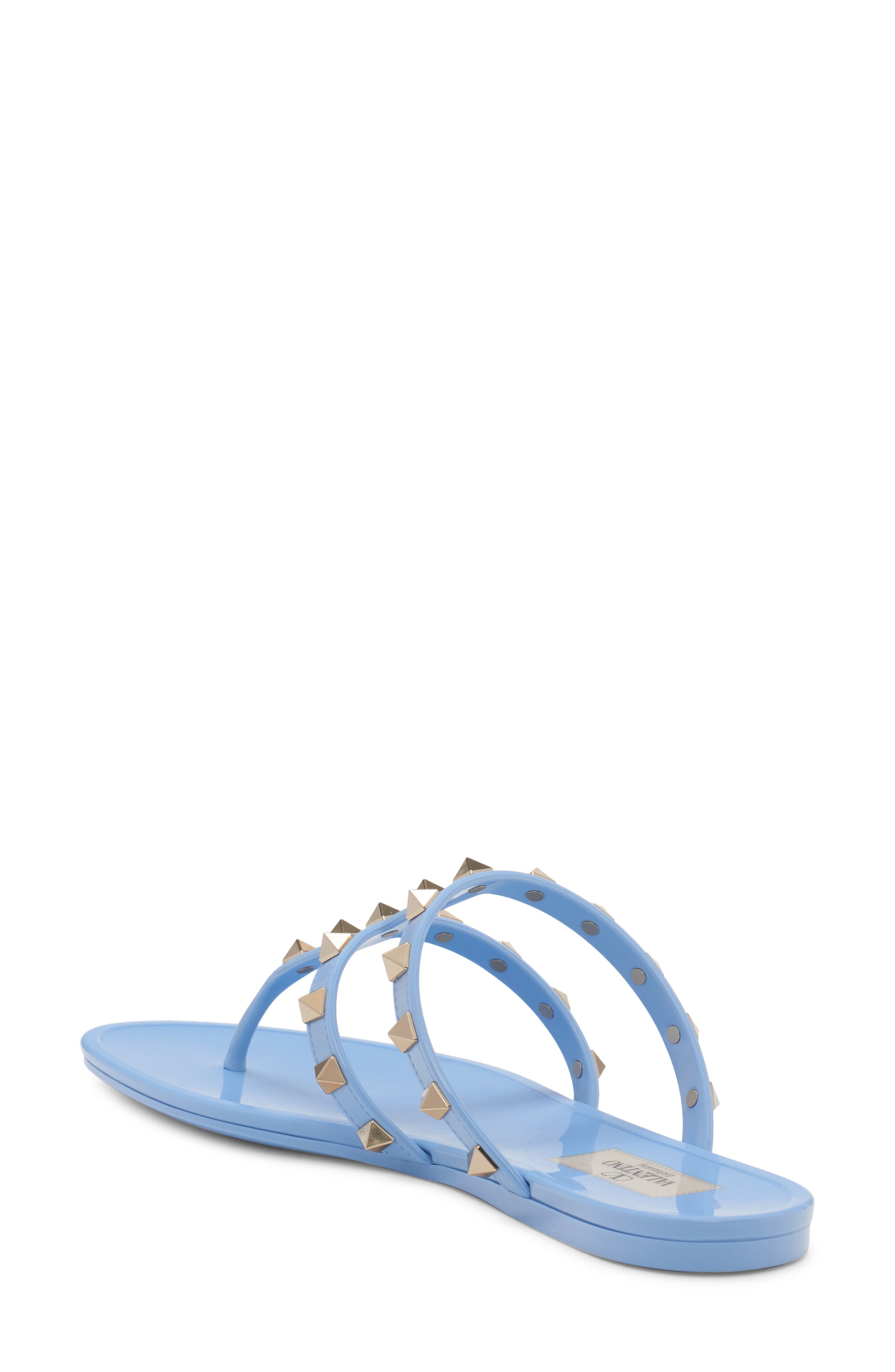 Rockstud Jelly Sandal, Alternate, color, POPELINE BLUE