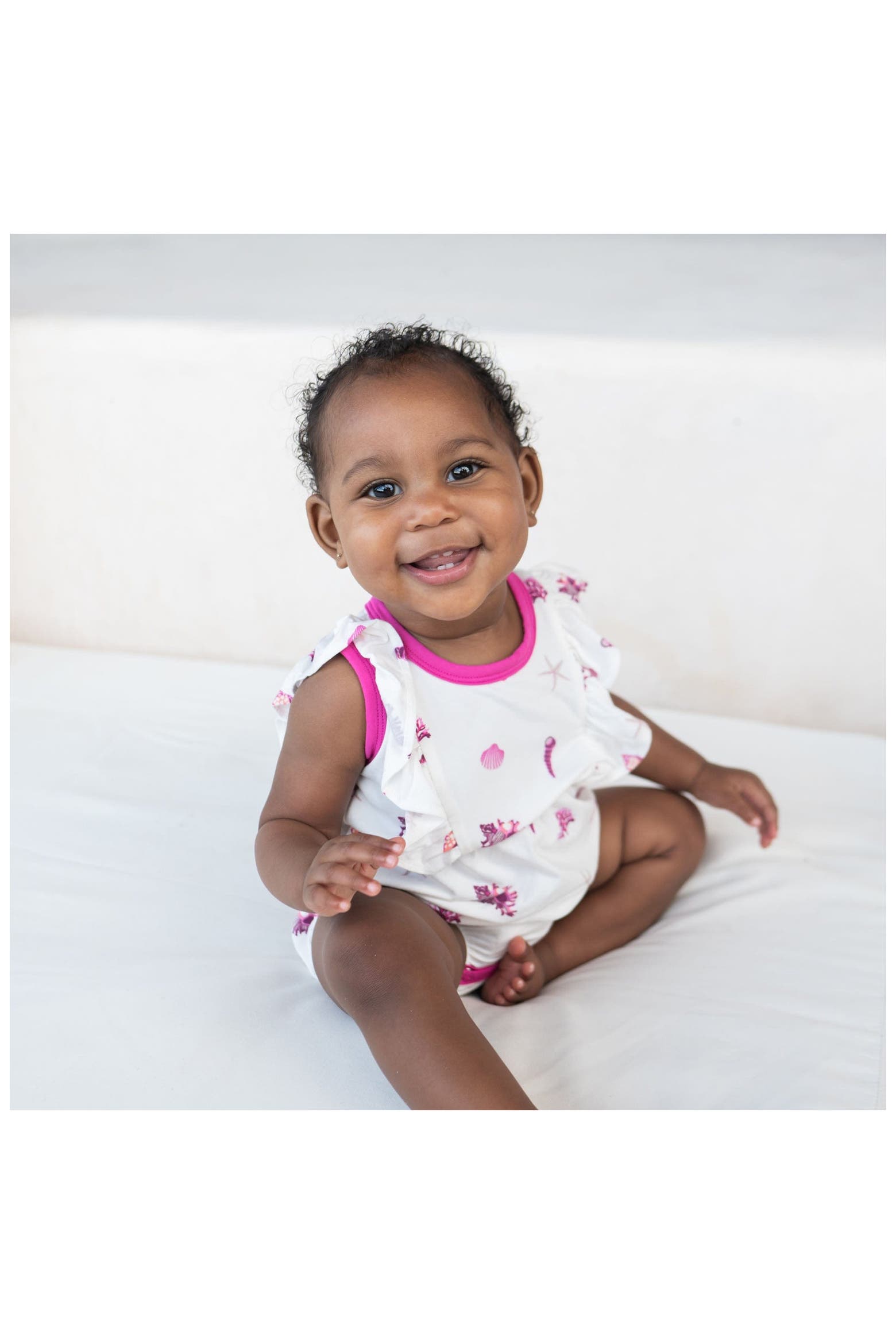 What Is Raspberry Boba Kyte BABY Kids' Raspberry Shell Stretch Bubble Romper | Nordstromrack