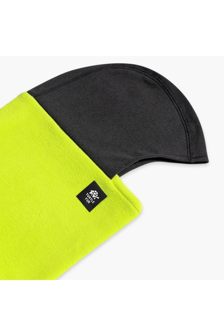 Kids Fleece Shellaclava Balaclava, Alternate, color, Bright Lime