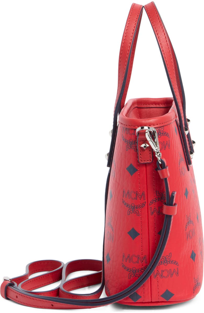 MCM Aren Visetos Coated Canvas Tote, Alternate, color,