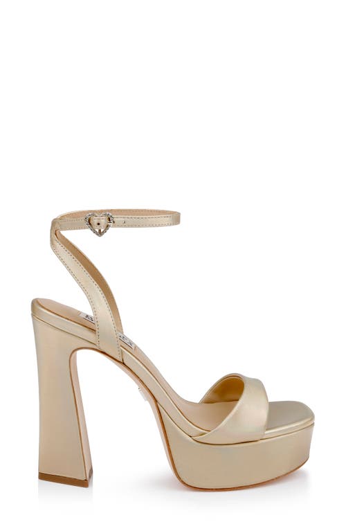 BADGLEY MISCHKA BADGLEY MISCHKA COLLECTION CAIA ANKLE STRAP PLATFORM SANDAL 