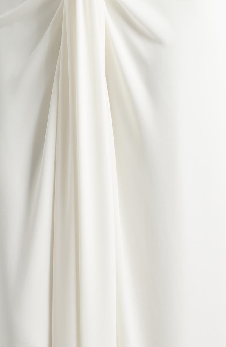 Cinq à Sept Kaily Bqangle Detail Halter Neck Dress, Alternate, color, Ivory