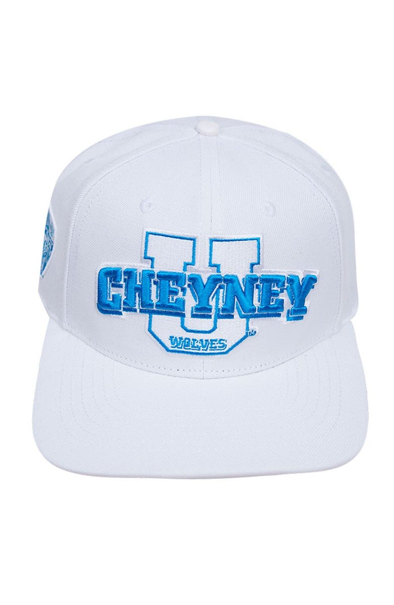 PRO STANDARD Men's Pro Standard White Cheyney Wolves Evergreen Wool Snapback Hat, Alternate, color, White