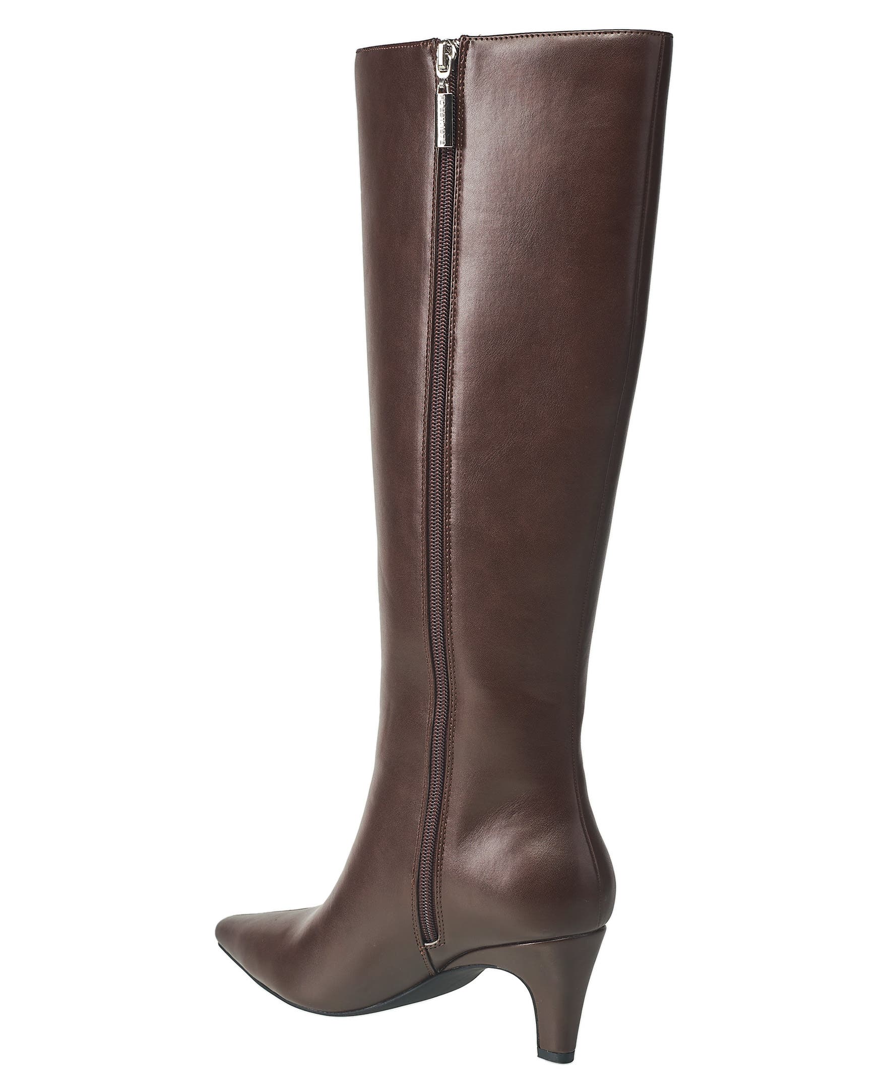 French Connection Womens Becky Kitten Heel Bootie, Alternate, color, Choco