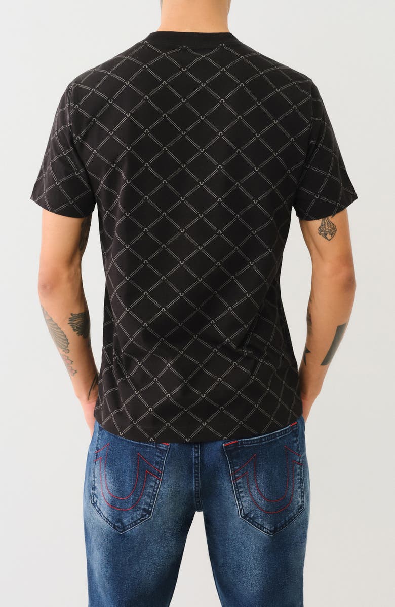 True Religion Monogram Arch Graphic T-Shirt, Alternate, color,