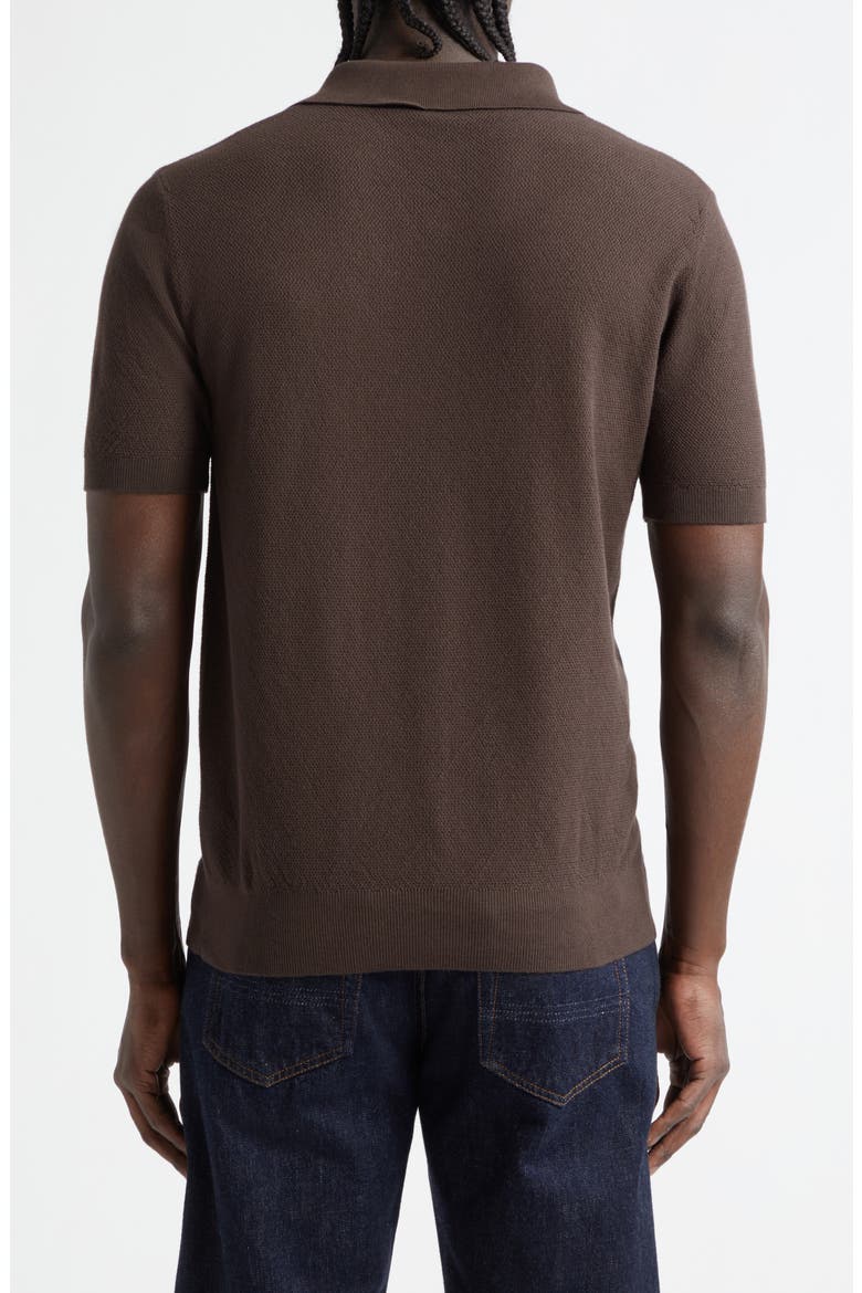 Garment Dye Cotton Polo, Alternate, color, BROWN