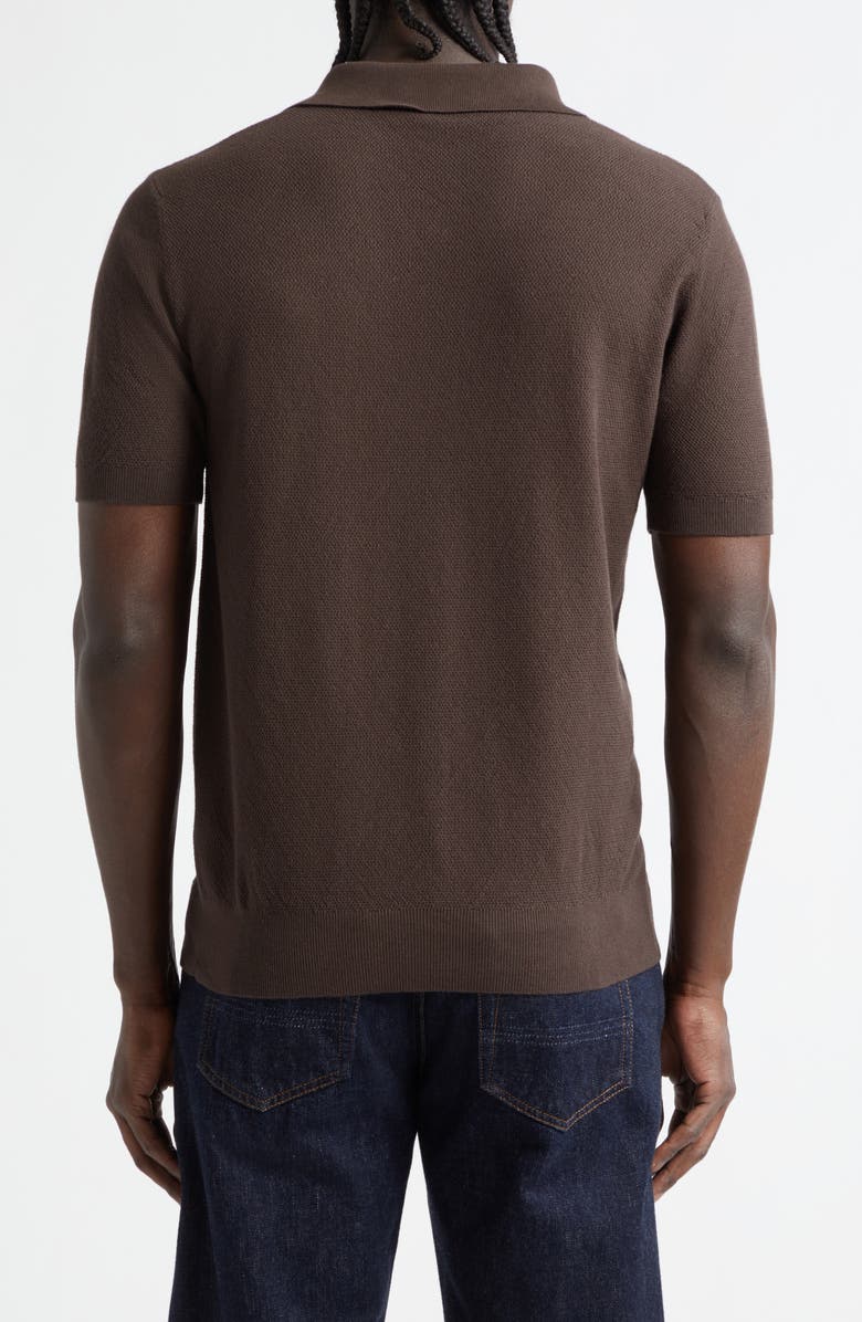 Boglioli Garment Dye Cotton Polo, Alternate, color, Brown