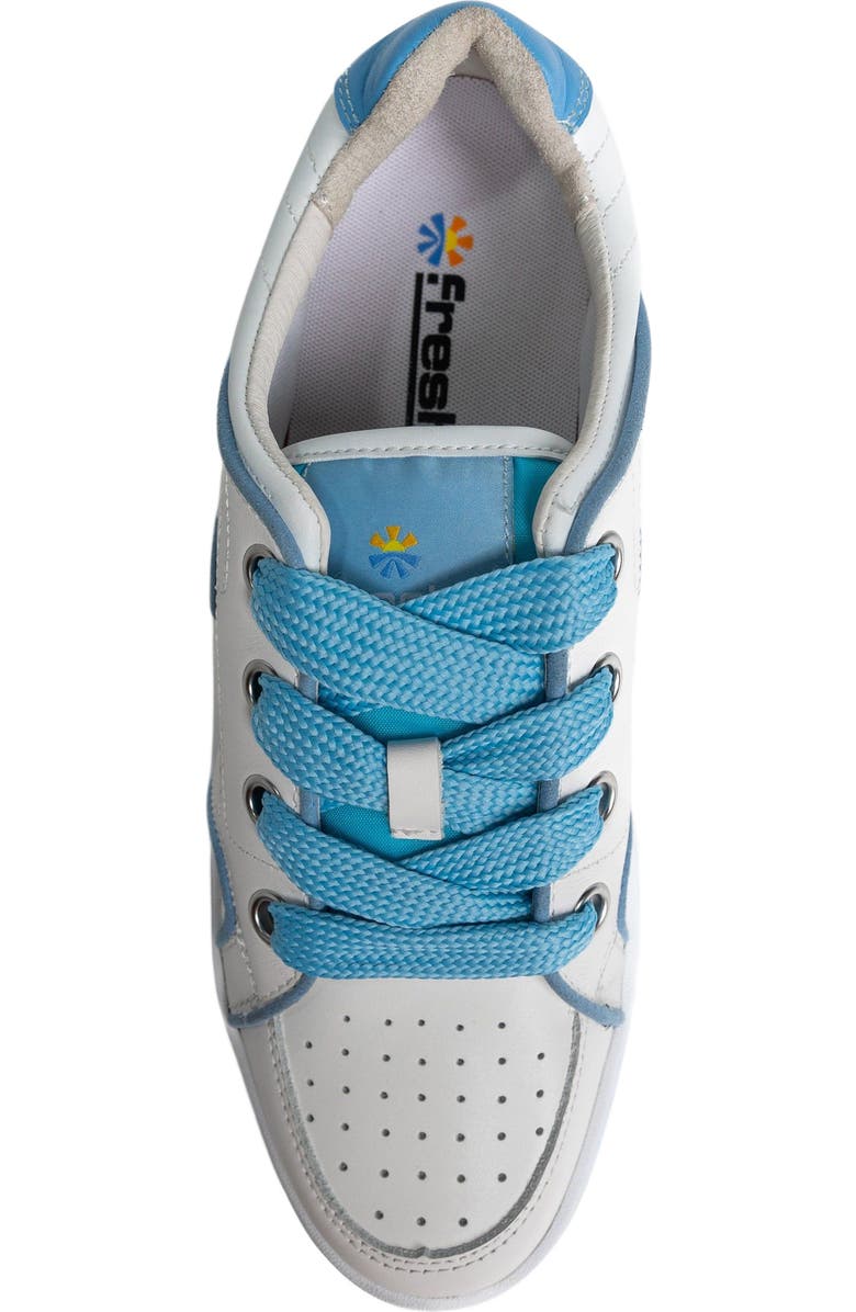 Freshy Steezy Lites Women's Sneaker, Alternate, color, White/Light Blue