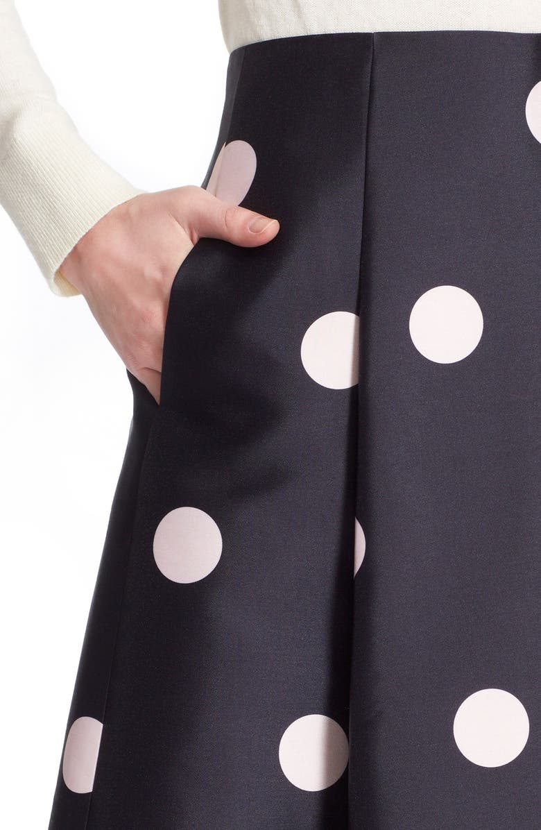 Kate Spade New York 'lysa' dot print midi skirt, Alternate, color,