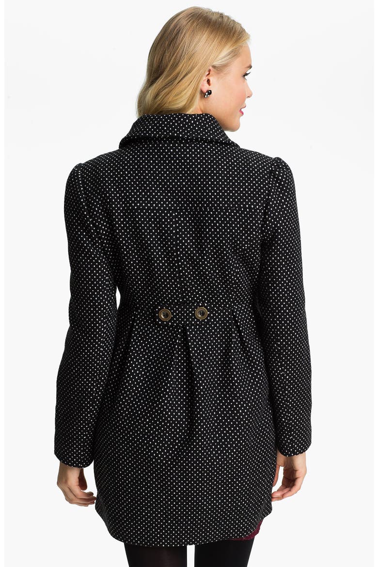 BP. Mini Dot Coat, Alternate, color, BLACK/ WHITE