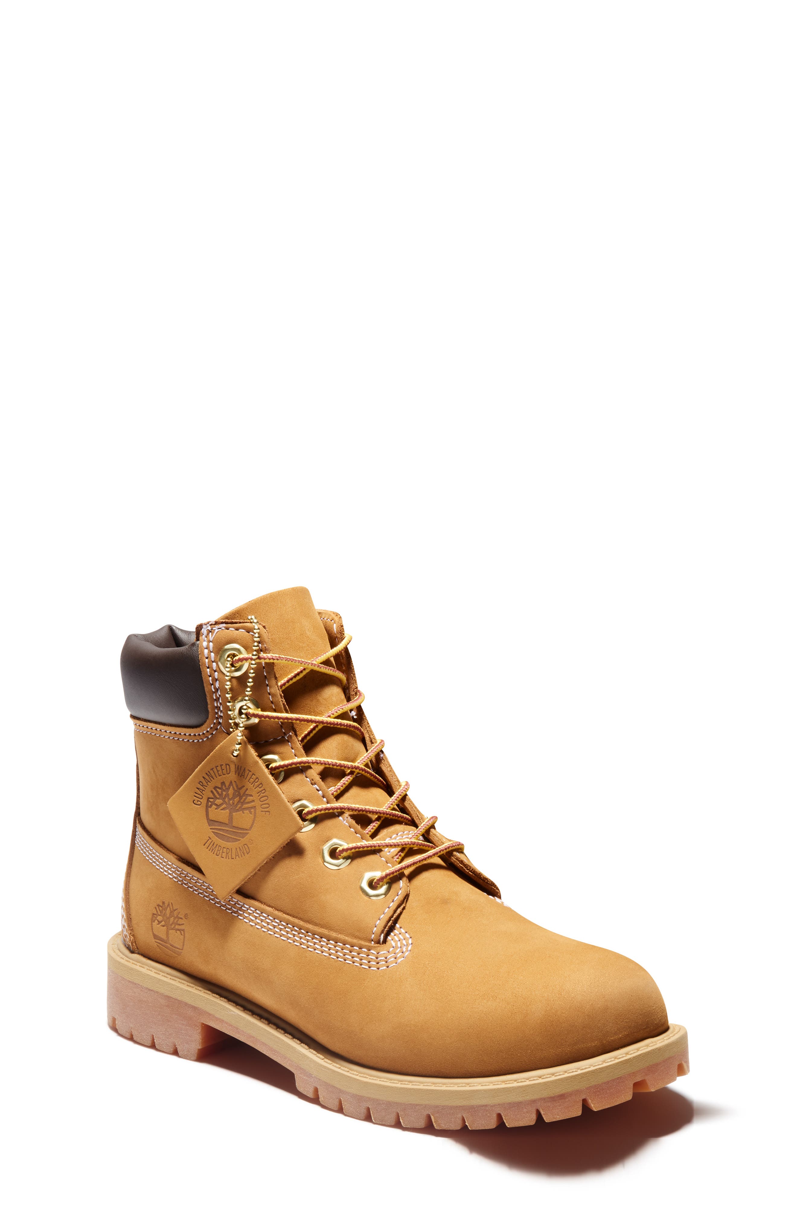 Timberland Kids' Premium 6-Inch Waterproof Boot, Main, color, Wheat