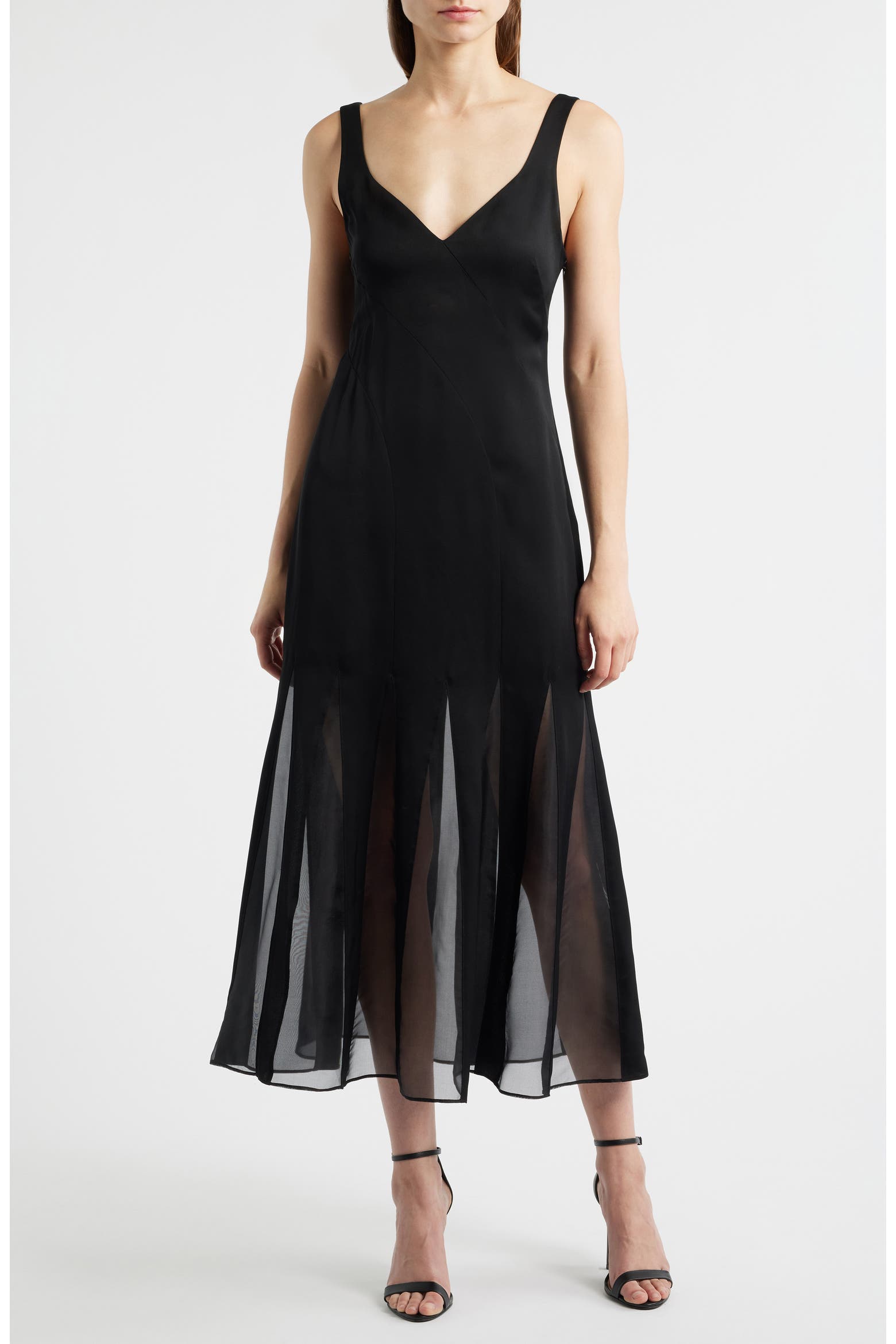 BOSS Sleeveless Godet Maxi Dress (Women) | Nordstromrack