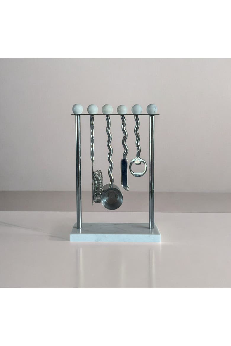 June Bar Set, Alternate, color, Silver