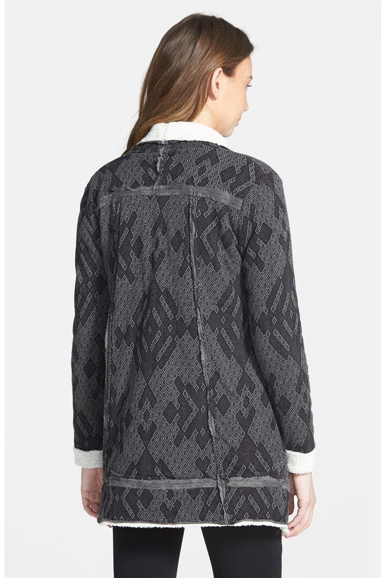 Shawl Collar Blanket Coat, Alternate, color, GREY CLOUDBURST
