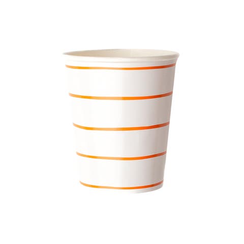 Frenchie Striped 9 oz Cups
