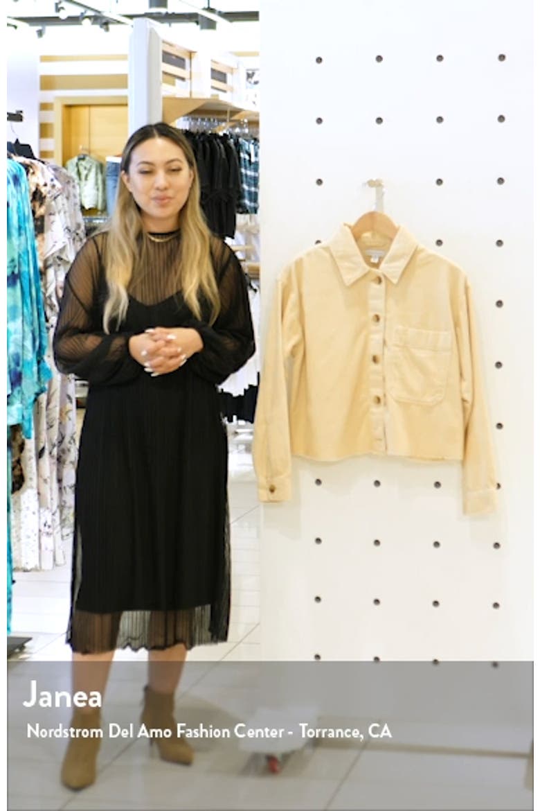 Raw Hem Corduroy Jacket video