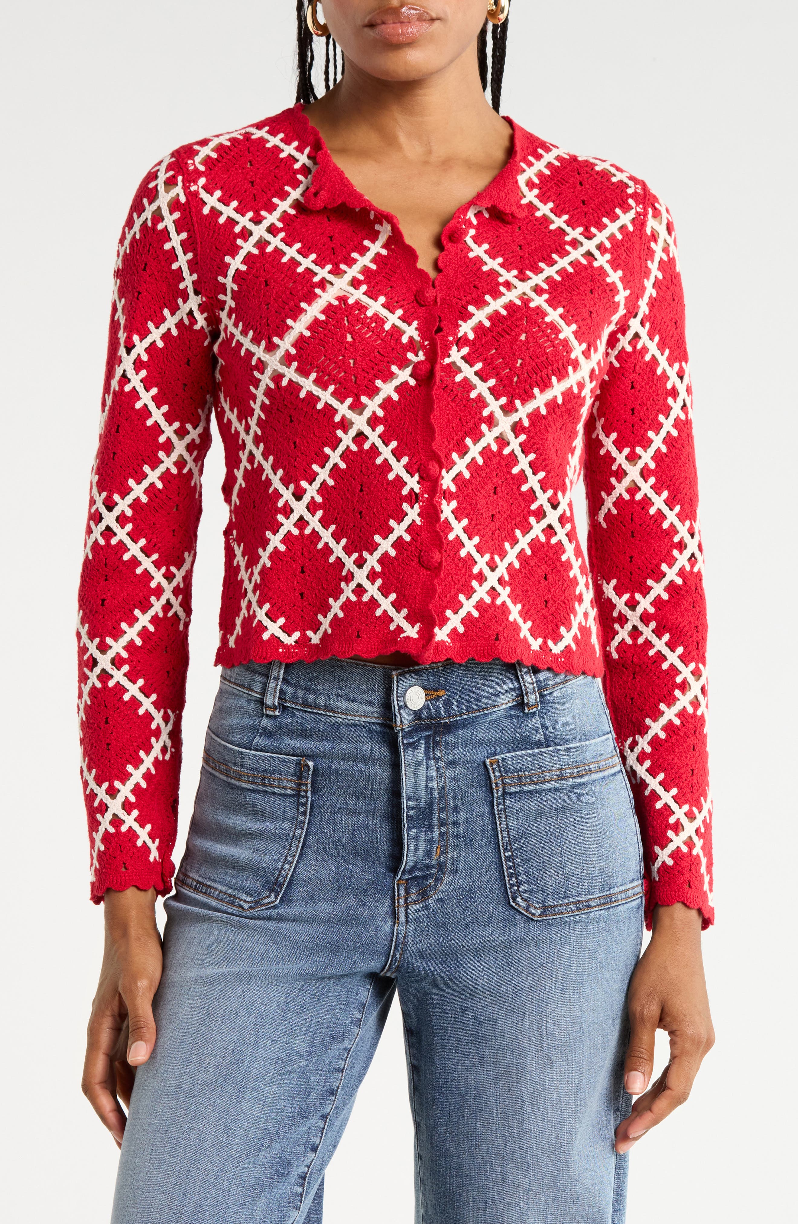 The Crochet Diamond Cardigan