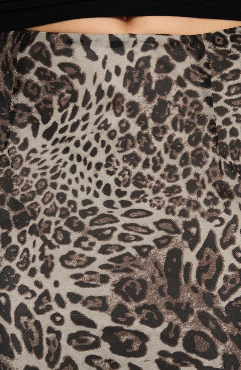 Princess Polly Manda Leopard Print Maxi Skirt, Alternate, color, Leopard