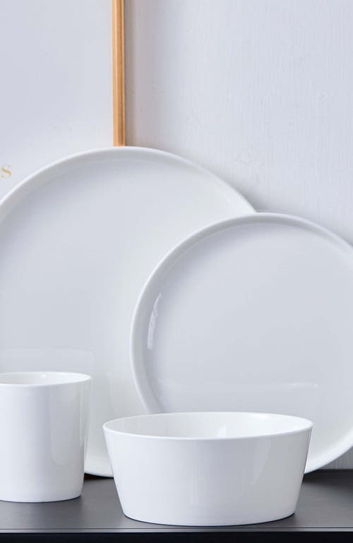 Stone Lain Madeline Bone China 16-piece Dinnerware Set In White