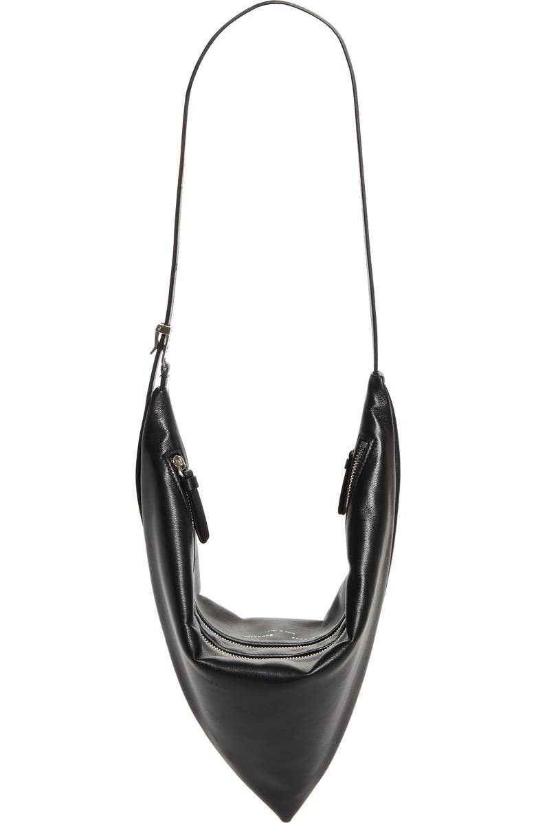 Proenza Schouler Tetra Leather Shoulder Bag, Main, color, Black