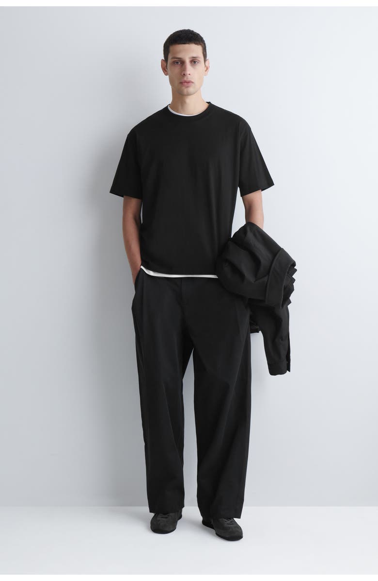 COS Relaxed Lightweight Cotton T-Shirt, Alternate, color, Black