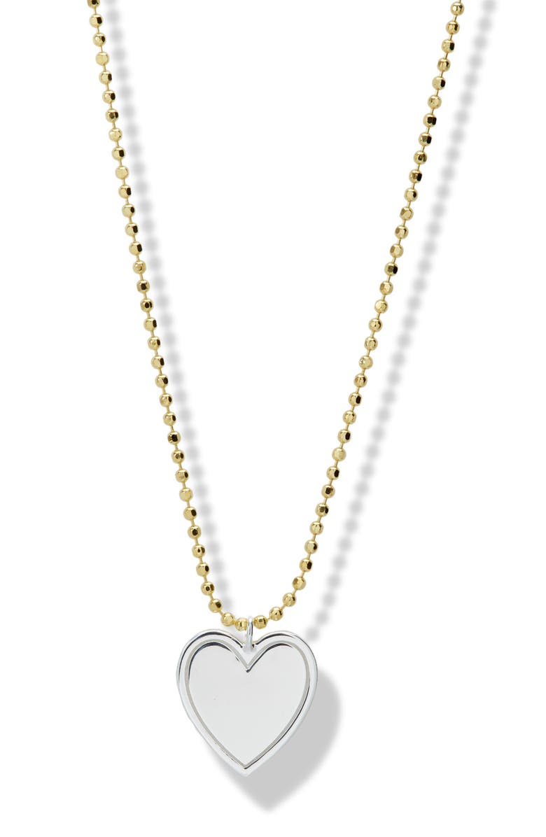 ARGENTO VIVO Heart Pendant Necklace, Main, color, Gold/Silver