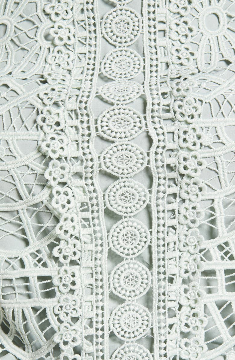 Amy Lynn Crochet Lace Balloon Sleeve Blouse, Alternate, color,