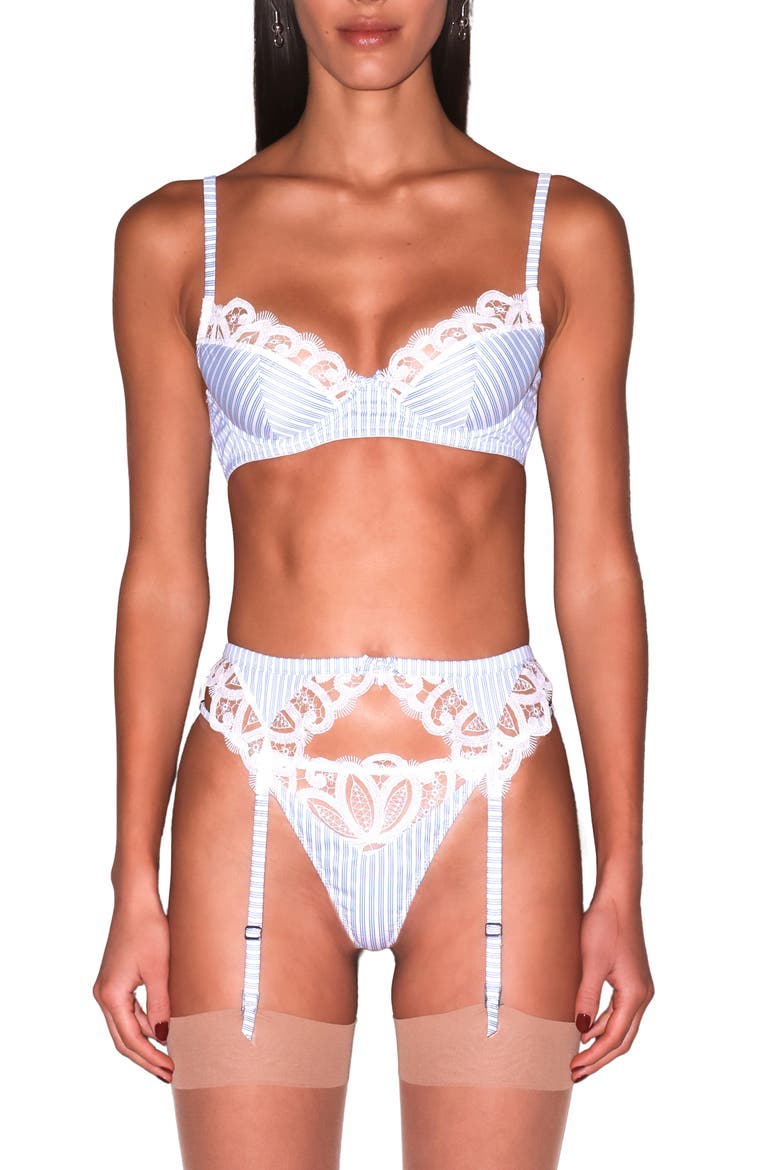 East Hampton Poplin Underwire Bra, Alternate, color, EAST HAMPTON STRIPE