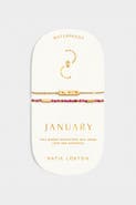 Katie Loxton Birthstone Bracelet 'January' in Garnet