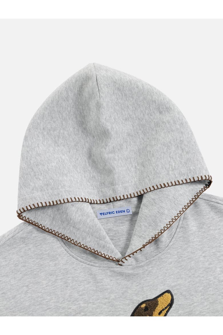 Dachshund Pullover Hoodie, Alternate, color, Grey