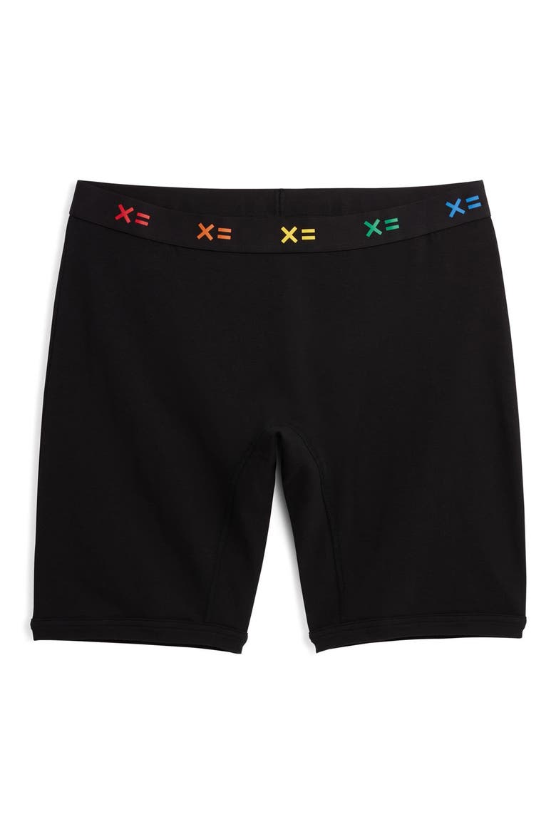 Gender Inclusive 9-Inch Boxer Briefs, Alternate, color, BLACK X RAINBOW