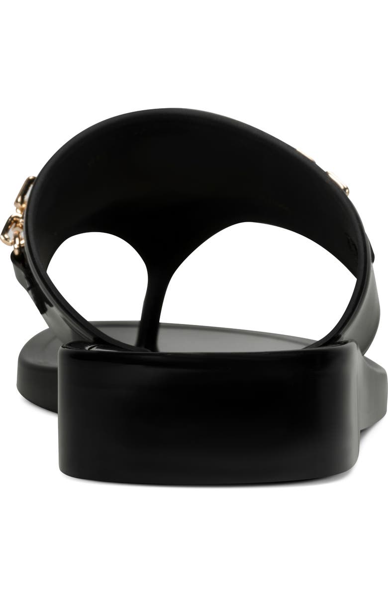 KARL LAGERFELD PARIS Vesperina Embellished Flip Flop, Alternate, color, Black