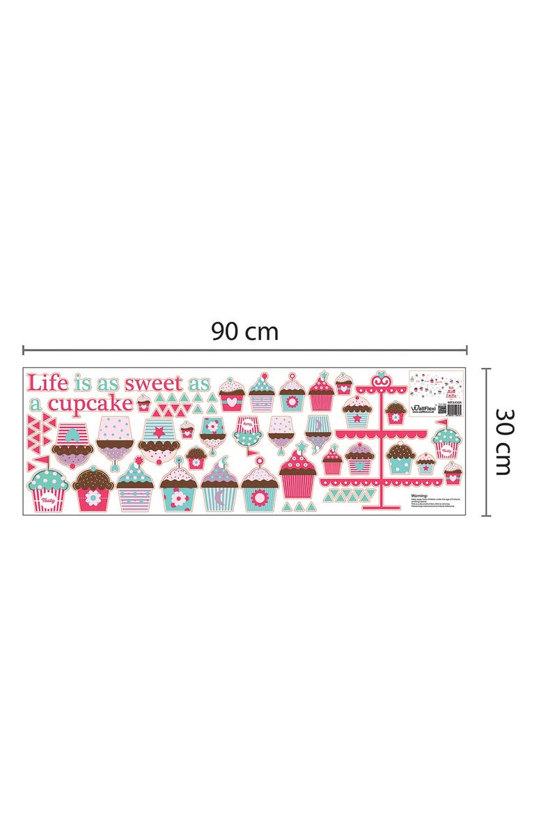 WALPLUS Life is a Cupcake Wall Sticker, Alternate, color, 