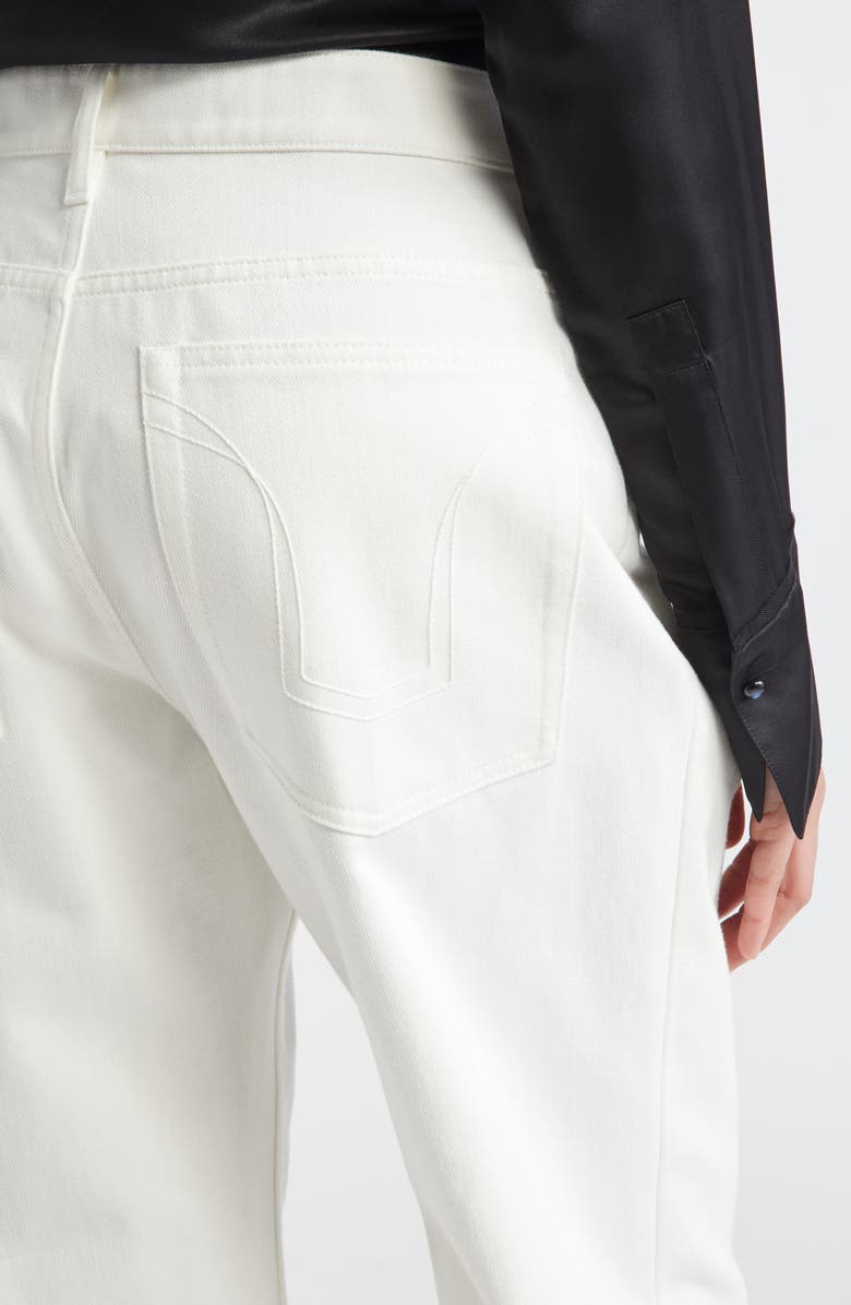 Jil Sander High Waist Slim Straight Leg Jeans, Alternate, color, 