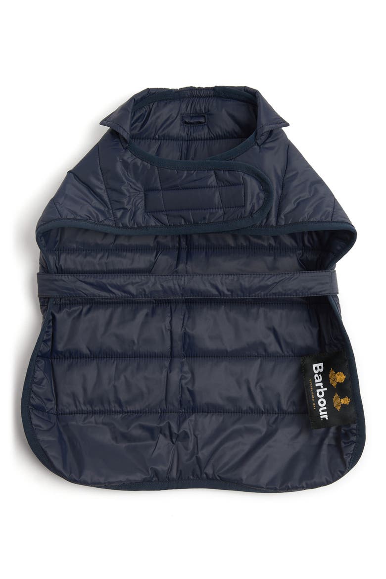Baffle Quilt Insulated Dog Coat, Alternate, color, NAVY
