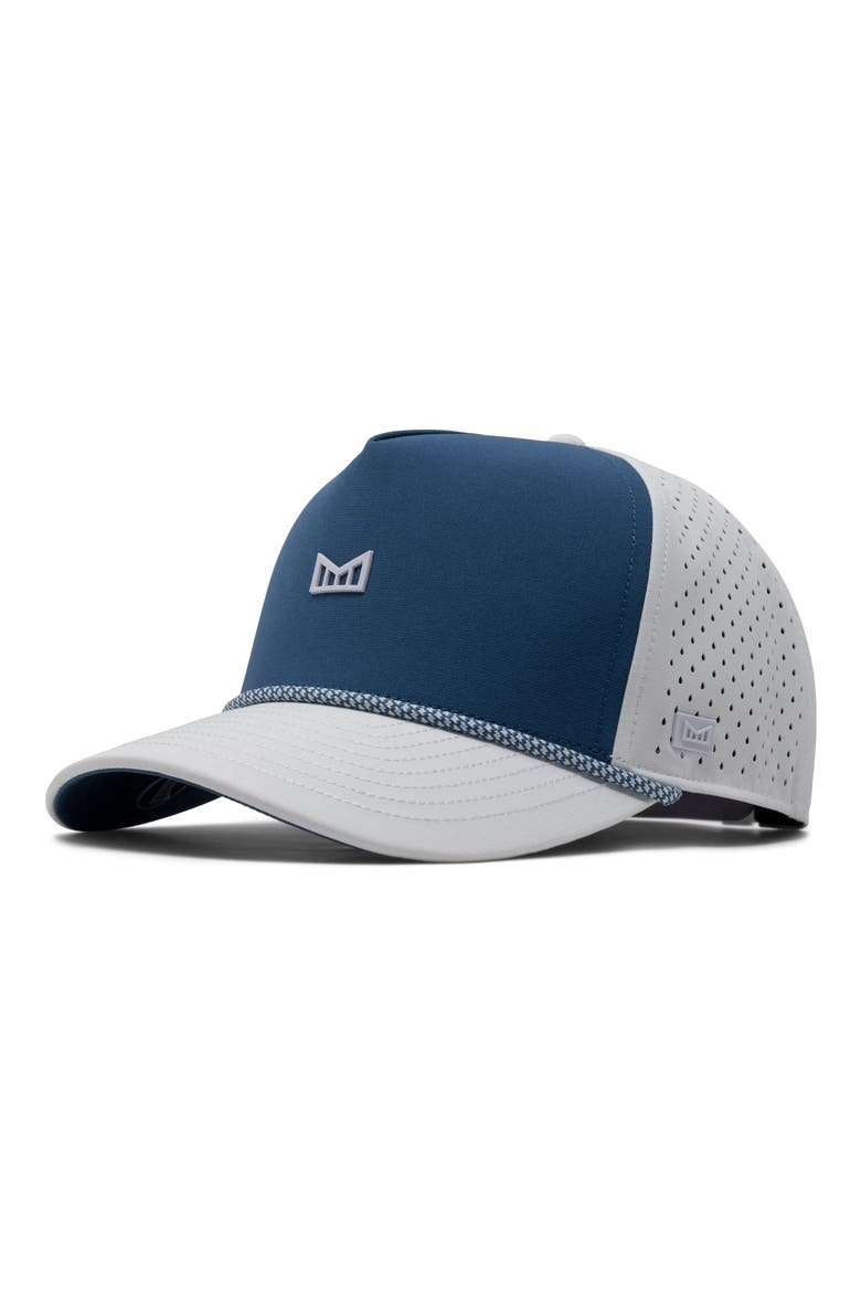Odyssey Rope Seaport Hydro Adjustable Performance Ball Cap, Main, color, STEEL BLUE/ WHITE