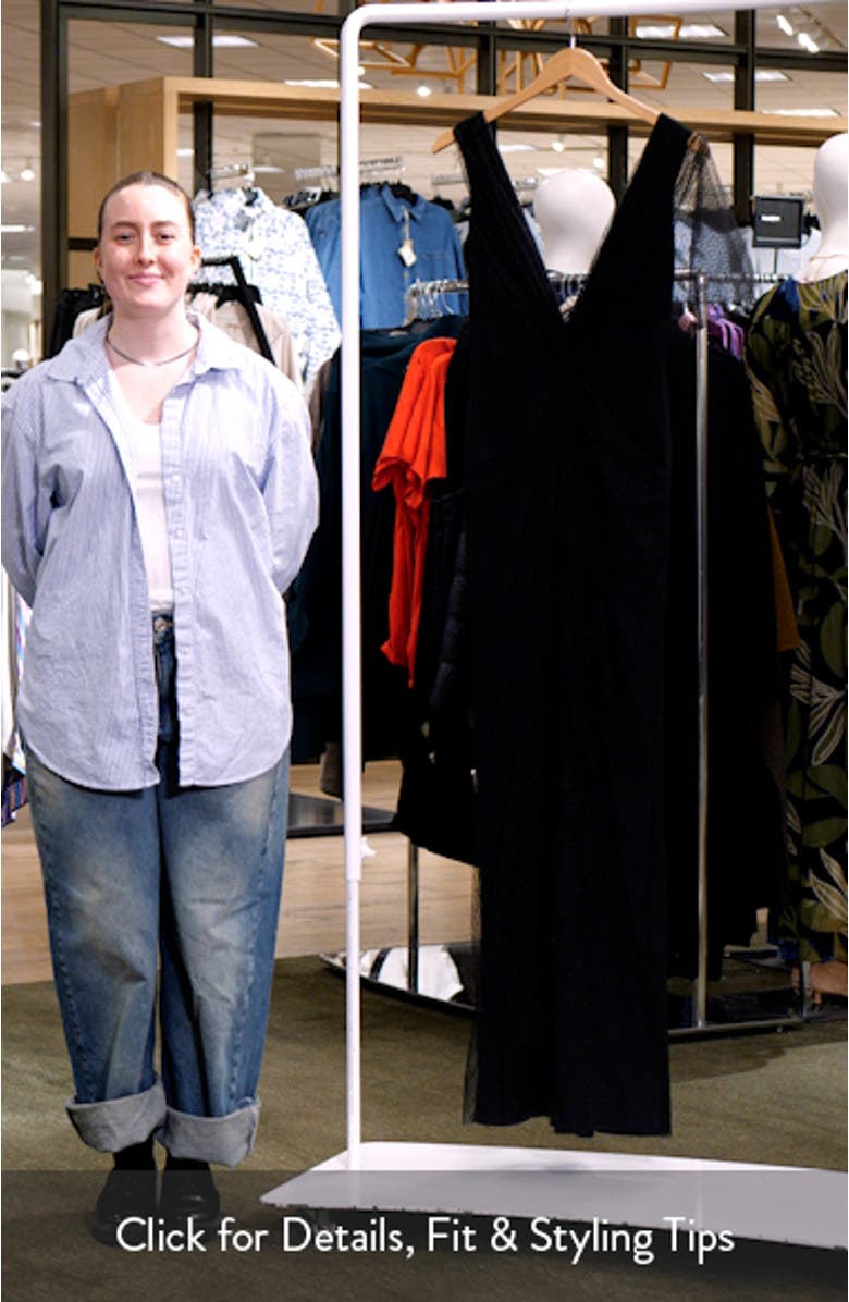 Olivia Mesh Overlay Gown, sales video thumbnail